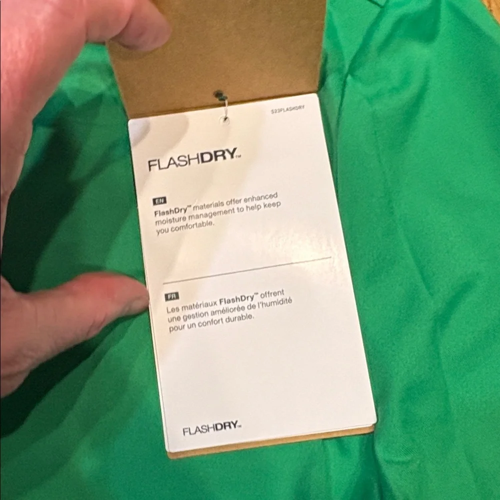 Women’s The North Face FlashDry fitted long sleeve cropped tee, NWT, Size Large - Picture 3 of 6